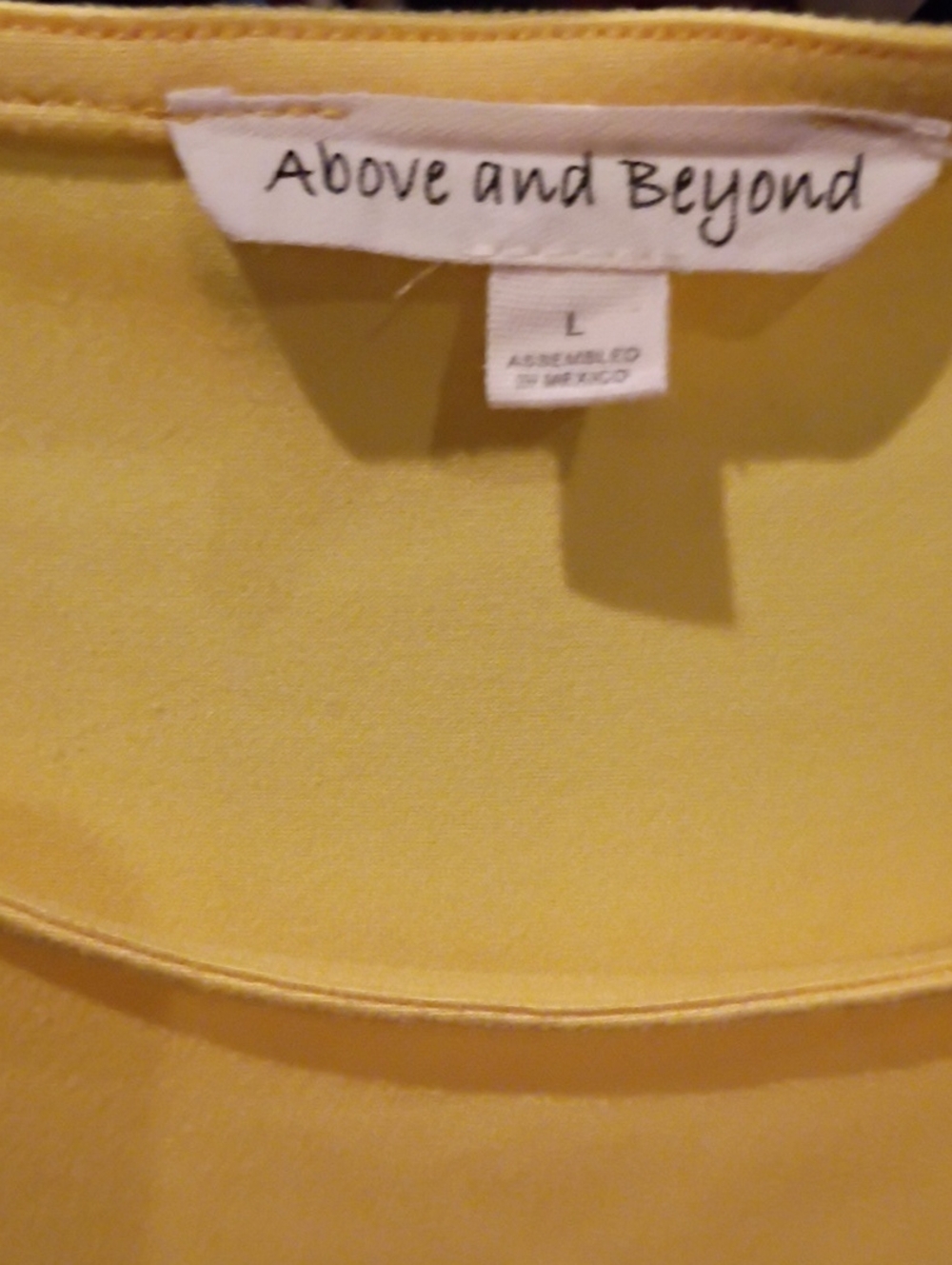 Above and Beyond Yellow Blouse with Shoulder Buttons